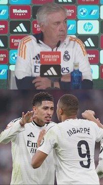 Ancelotti valora el gesto de Mbappé de ceder su penalti a Bellingham contra el Getafe