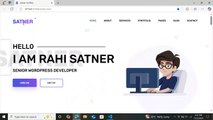 Responsive Portfolio Website Design || HTML, CSS & JS