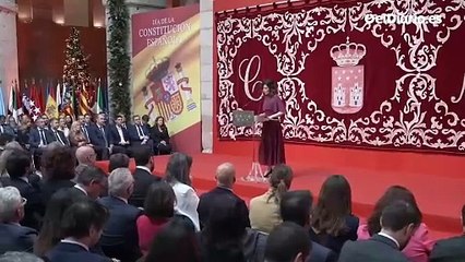 ETA, Venezuela o el catalán: Ayuso utiliza el aniversario de la Constitución para repetir sus mantras