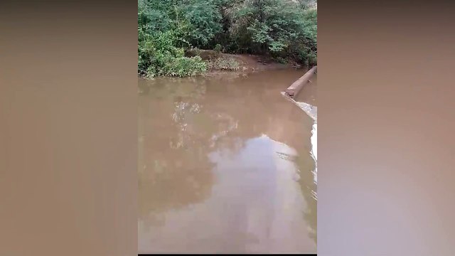 Chuvas de novembro começam a cair no Sertão da Paraíba e geram cheia em rio da região de Patos