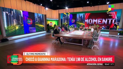 ÚLTIMO MOMENTO: el video del impactante choque a Gianinna Maradona