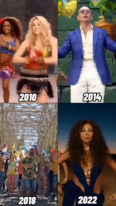 FIFA WORLD CUP SONGS EVOLUTION #shorts