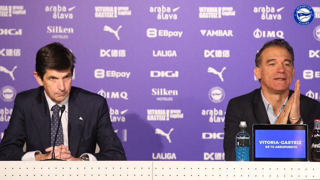 Rueda de prensa de despedida de Luis García Plaza del Deportivo Alavés
