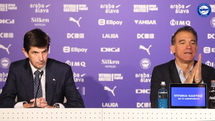 Rueda de prensa de despedida de Luis García Plaza del Deportivo Alavés