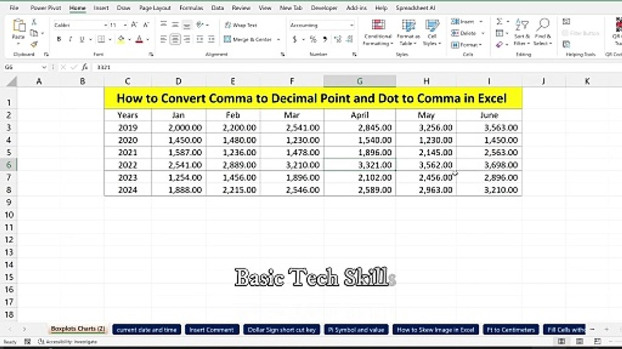 how-to-convert-comma-to-decimal-point-and-dot-to-comma-in-excel-video