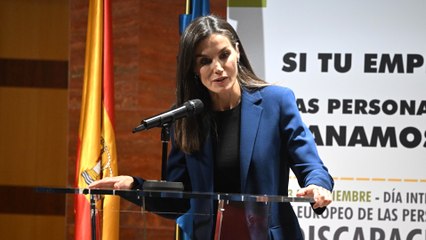 Reina Letizia: "Hay que recordar a las personas con discapacidad afectadas por la DANA"