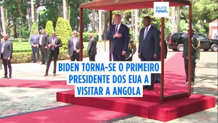 Joe Biden visita Angola para promover novo projeto ferroviário