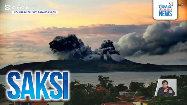 Ilang bahagi ng Batangas, nakaranas ng ashfall dahil sa pagsabog ng Bulkang Taal | Saksi