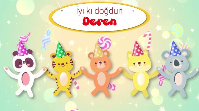 İyi ki Doğdun DEREN - İsme Özel Çocuk Doğum Günü Şarkısı