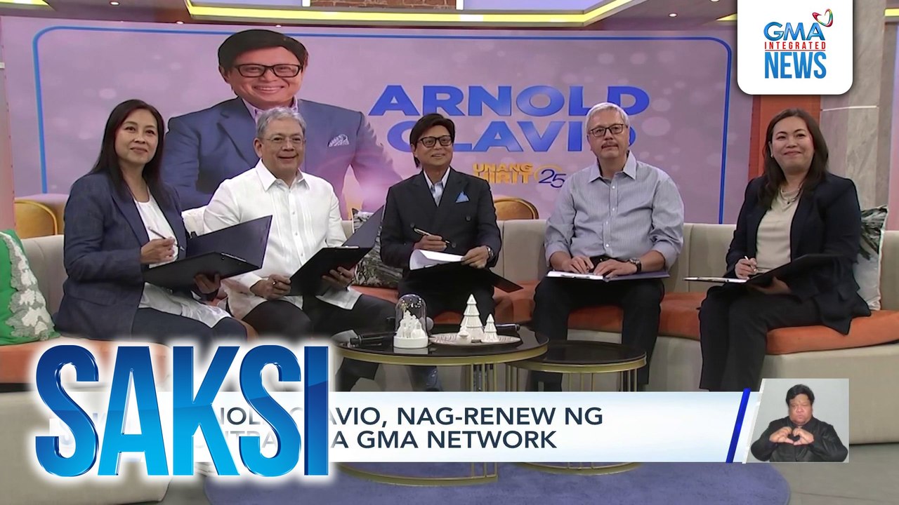 Arnold Clavio, nag-renew ng kontrata sa GMA Network | Saksi
