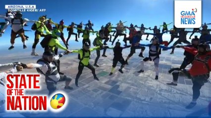 "Head-Up" Position ng 96 skydivers, nakagawa ng bagong world record | SONA