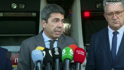 Mazón: "Hay sistemas de alarma en las cuencas que podían estar en marcha y no lo estaban"