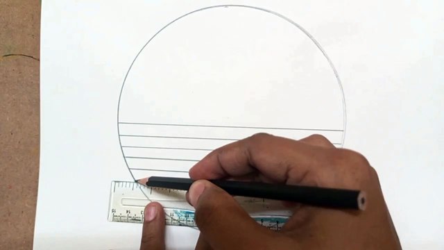 Very easy circle drawing of nature scenery #drawing #circlescenery #easydrawing