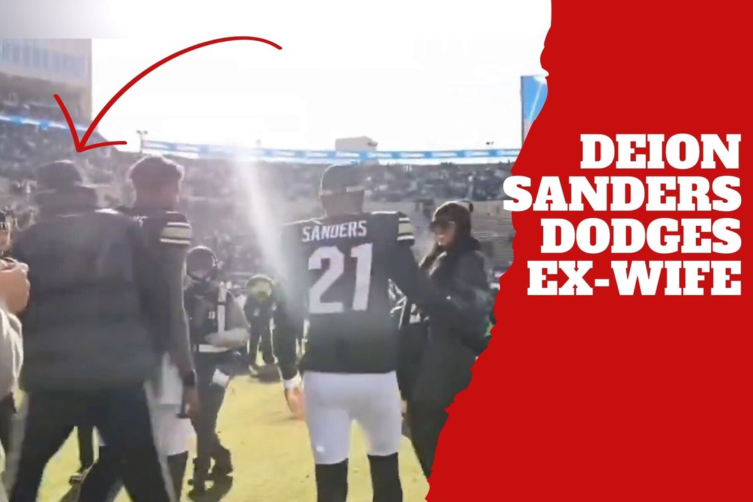 Coach Sanders avoids awkward encounter with ex-wife