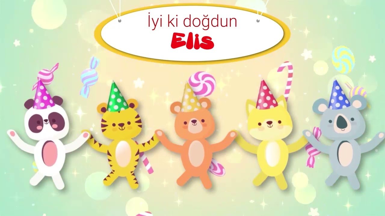 İyi ki Doğdun ELİS - İsme Özel Çocuk Doğum Günü Şarkısı