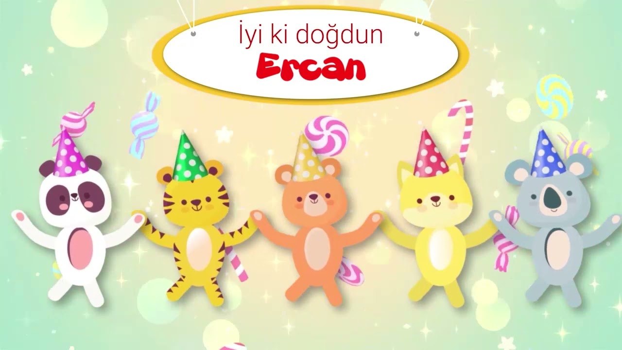 İyi ki Doğdun ERCAN - İsme Özel Çocuk Doğum Gün...