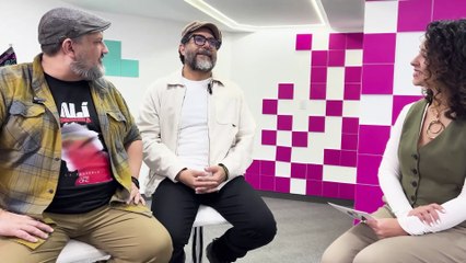 Daniel Yegres (director) y Eduardo González (actor)