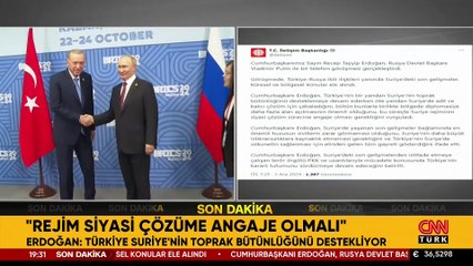 Son dakika haberi: Cumhurbaşkanı Erdoğan, Putin ile görüştü