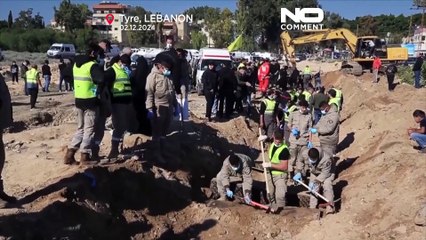 Líbano: Famílias de vítimas exumam caixões de entes queridos que morreram em ataques israelitas