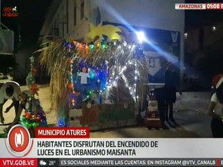 Amazonas | Habitantes del urbanismo Maisanta disfrutan del encendido de luces de Navidad