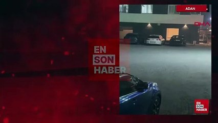 Adana'da sitede yere döktüğü benzini ateşe verdi