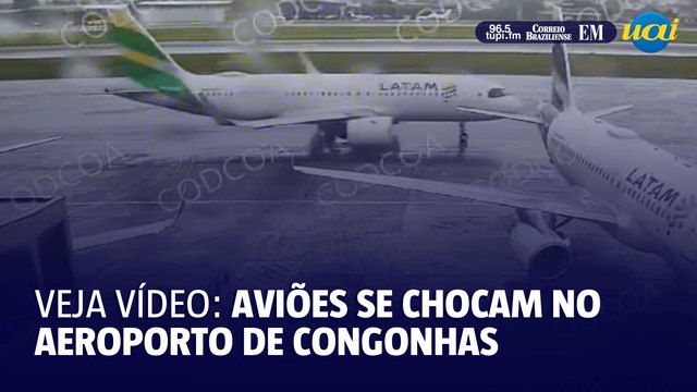 Aviões se chocam no aeroporto de Congonhas; veja vídeo