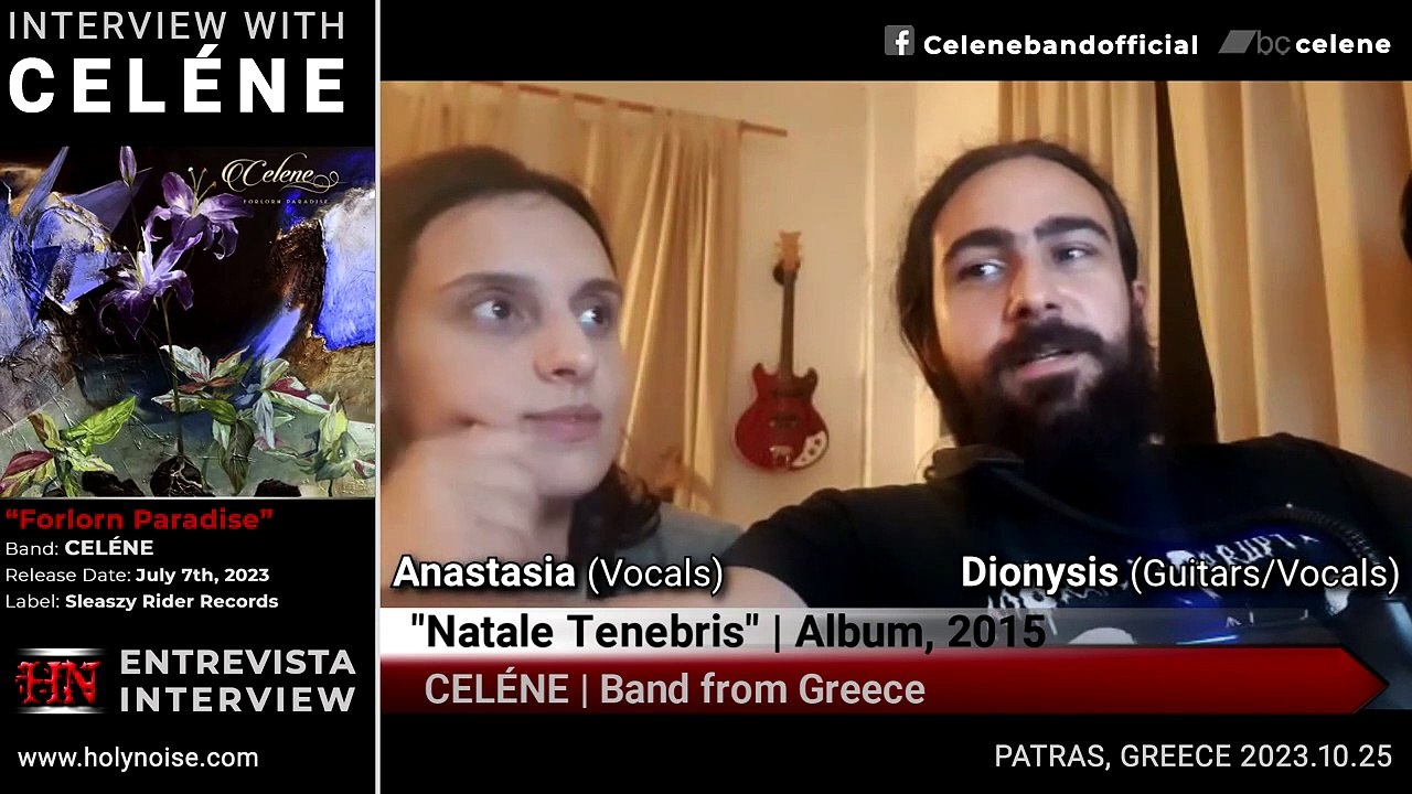 🔴FULL INTERVIEW Anastasia (Vocals) and Dionysis (Guitar/Vocals) from #CELÉNE #Gothic #Metal #Greece #SupportTheUnderground
