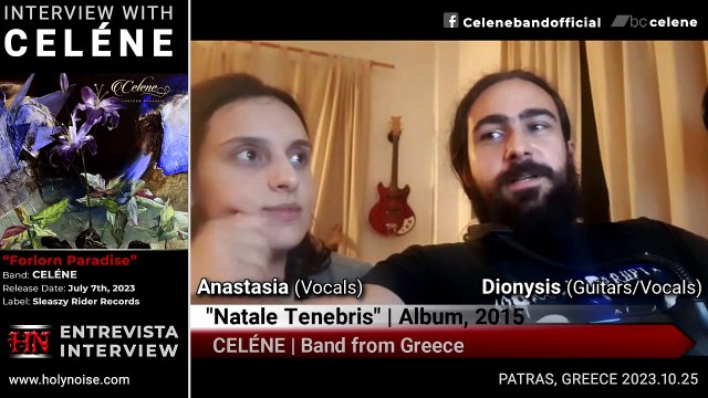 🔴FULL INTERVIEW Anastasia (Vocals) and Dionysis (Guitar/Vocals) from #CELÉNE #Gothic #Metal #Greece #SupportTheUnderground