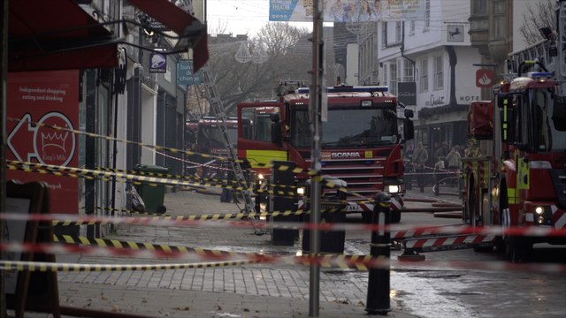 Canterbury high street survives huge fire at Debenhams store