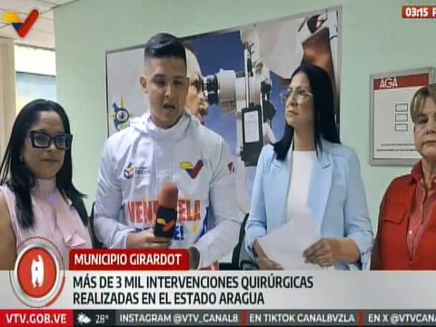 Gobierno Nacional realiza más de 3 mil intervenciones quirúrgicas gratuitas en el estado Aragua