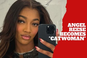 Angel Reese is the queen of the night channeling her inner "Catwoman"