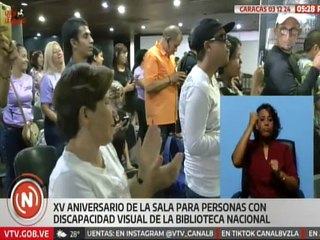 Caracas | Sala para personas con discapacidad de la Biblioteca Nacional celebra su XV aniversario