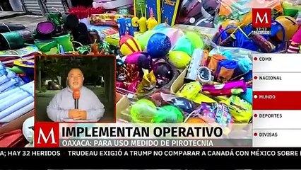 En Oaxaca implementan operativo para uso medido de pirotecnia