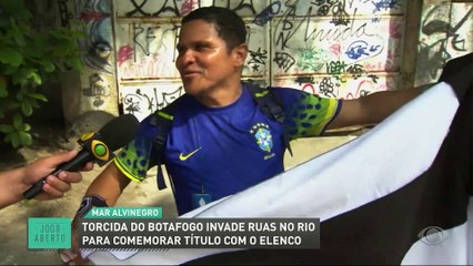 Torcida do Botafogo toma as ruas do Rio para comemorar a Libertadores