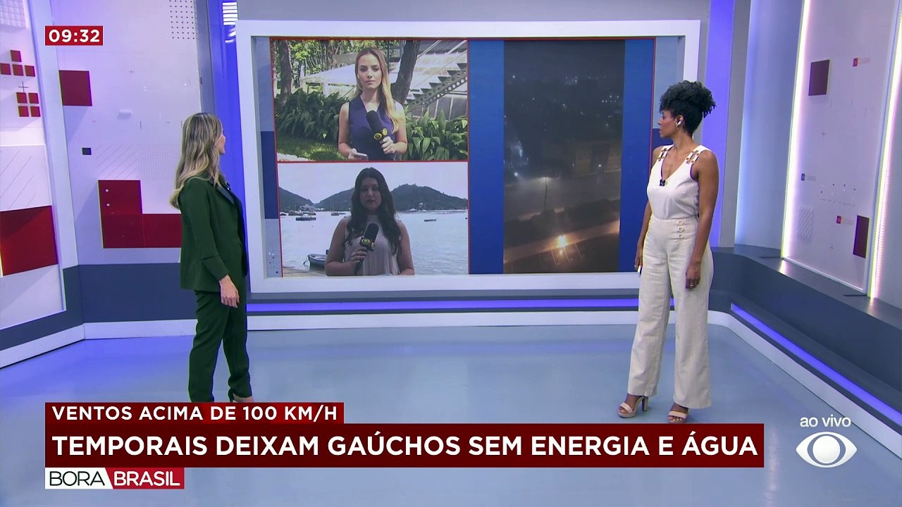 Temporais com rajadas de ventos de 100 km/h atingem o RS