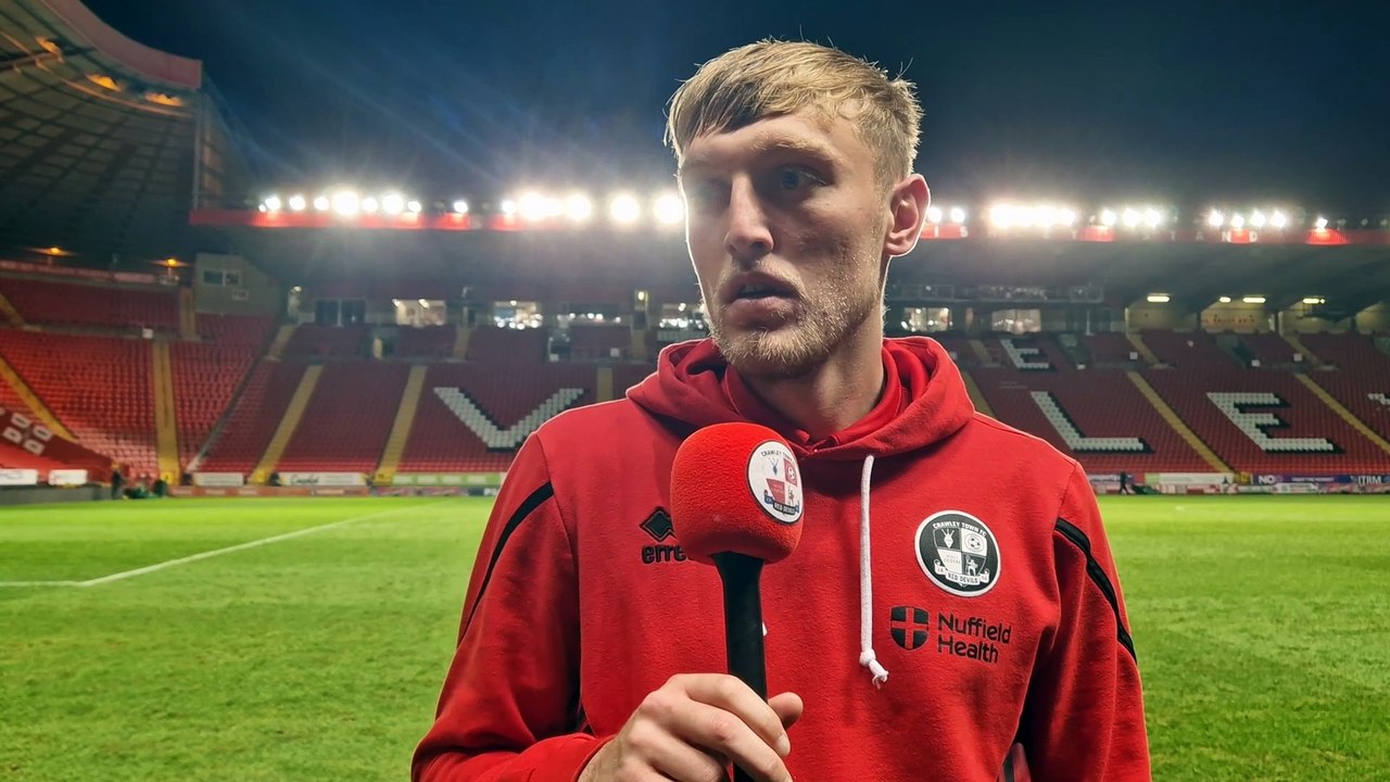 Crawley Town goal hero Max Anderson on his side's win at Charlton Athletic