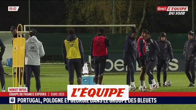 Les Bleuets avec le Portugal - Foot - Euro Espoirs