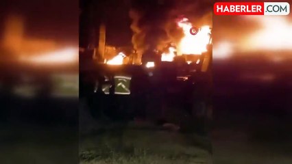 Tokat'ta Taş Ocağında Yangın Çıktı