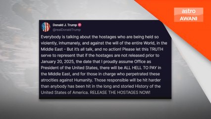 Gantz desak tindakan berani Israel selepas amaran Trump