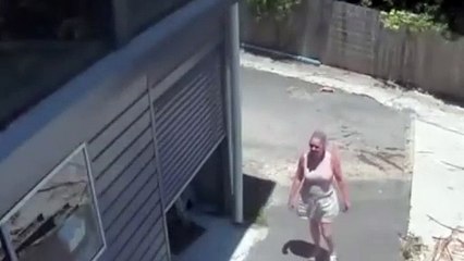 Mulher é surpreendida por cobra ao abrir garagem de casa
