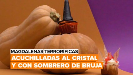 Magdalenas terroríficas: acuchilladas al cristal y con sombrero de bruja