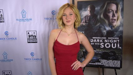 Lily Brooks O'Briant "Dark Night of the Soul" Film Premiere Black Carpet