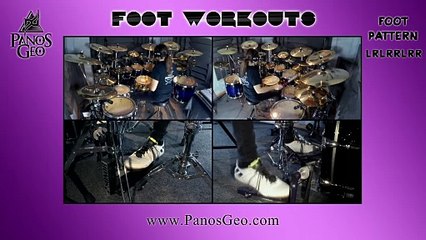 Drum Exercise | Foot Workouts (Part 432 - LRLRRLRR) | Panos Geo