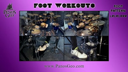 Drum Exercise | Foot Workouts (Part 433 - LRLRLRRR) | Panos Geo