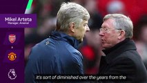 'The tension rises' - Arteta reminisces on Wenger-Fergie days ahead of clash against United