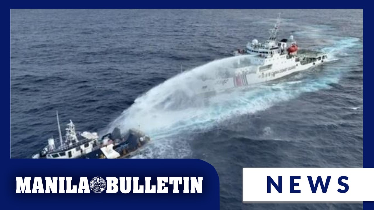 Chinese ships fire water cannon, sideswipes PH vessels in Bajo de Masinloc