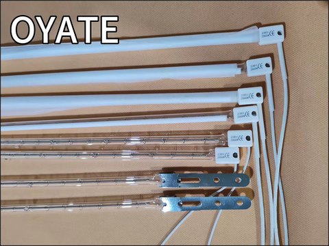 2000w 780mm Infrared heater for pet blowing SK15 ceramic short wave halogen quartz tube heating