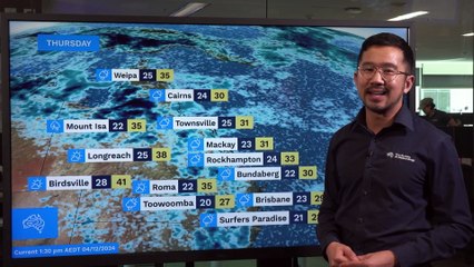 Storms continue in the east, warming up in the south