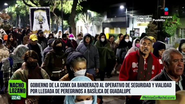 Arranca operativo de seguridad y vialidad ante llegada de peregrinos a la Basílica de Guadalupe