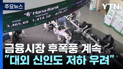국내 금융시장 후폭풍 계속..."대외신인도 저하 우려" / YTN